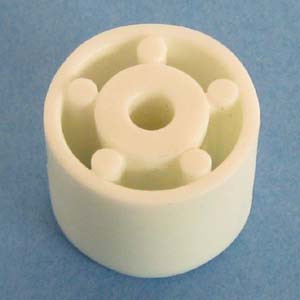 Drawer Slide Spacer (Round) 1/2" x 5/8", White, Pkg of 250