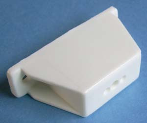 Drawer Slide Spacer Full Extension 42mm - 5mm peg, White, Pkg of 100