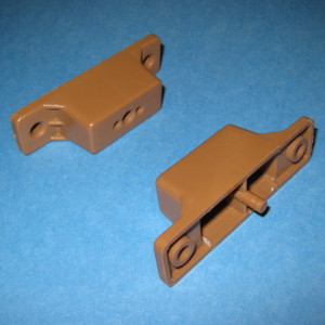 Drawer Slide Spacer Full Extension 1" - 5mm peg, Tan, Bag of 2