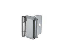 Glass Door Hinge, overlay, 5-8mm glass thickness, 304 grade stainless steel, polished