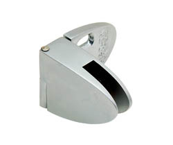 Hinge, inset, glass door top/bottom, zinc, aluminum