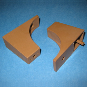 Slide Out Tray Spacer 2" - 5mm peg (Unique 1-1/2" hole spacing), Tan, Pkg of 500
