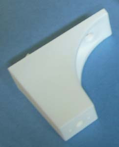 Slide Out Tray Spacer 2" - 5mm peg (Unique 1-1/2" hole spacing), White, Pkg of 500