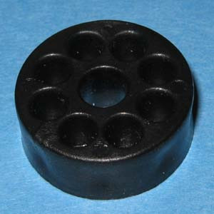 Drawer Slide Spacer (Round) 3/8" x 1", Black, Pkg of 500