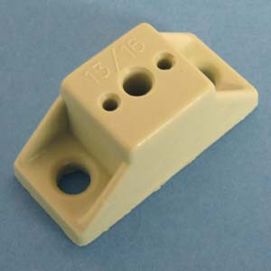 Drawer Slide Spacer 13/16", Almond, Bag of 4