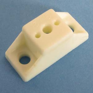 Drawer Slide Spacer 13/16", White, Bag of 4