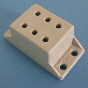Under mount Drawer Slide Spacer 1-1/4", Almond, Pkg of 25