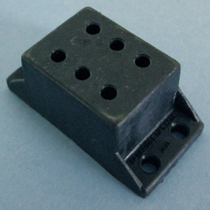 Under mount Drawer Slide Spacer 1-1/4", Black, Pkg of 100