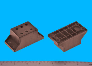 Under mount Drawer Slide Spacer 1-1/4", Brown, Bag of 1