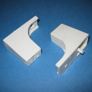Slide Out Tray Spacer 2" - 5mm peg, White, Pkg of 100