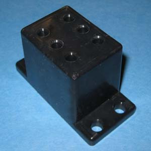 Under mount Drawer Slide Spacer 1-3/4", Black, Bag of 1