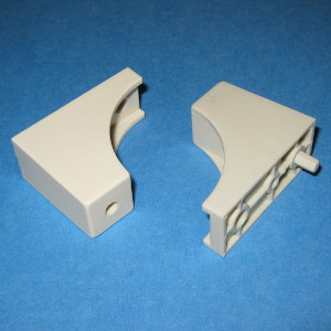 Slide Out Tray Spacer 1-1/2" - 5mm peg, Almond, Pkg of 50