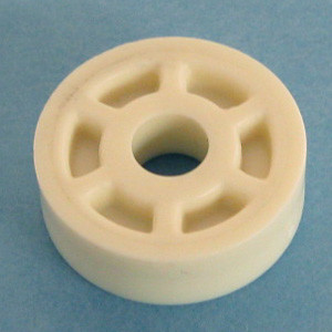 Drawer Slide Spacer (Round) .276" (7mm) x 7/8", White, Bag of 4