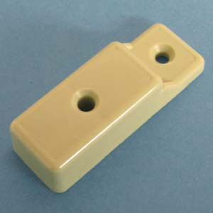 Drawer Slide Spacer Full Extension 15mm, Almond, Bag of 2