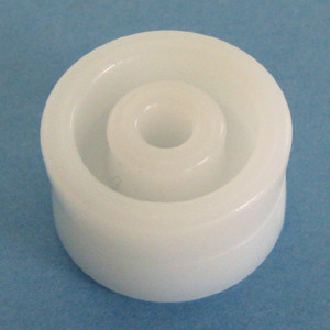Drawer Slide Spacer (Round) 11/16" x 1-3/16", White, Pkg of 25