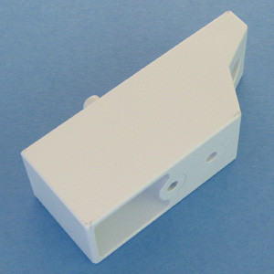 Drawer Slide Spacer Full Extension 1" - 5mm peg, White, Bag of 2