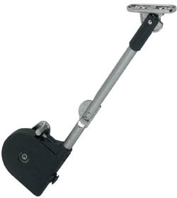Lid Stay, steel, nickel plated, black, 200mm