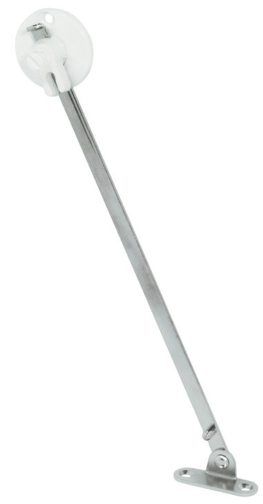 Flap Stay, with Catch With housing, White, length: 225 mm (8 13/16") HF365.75710