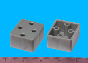 Multi-Purpose Spacer 7/8", Silver, Pkg of 50
