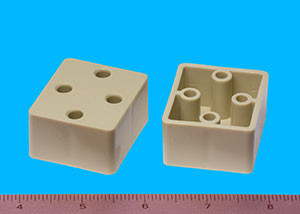 Multi-Purpose Hinge Spacer 7/8", Almond, Pkg of 100