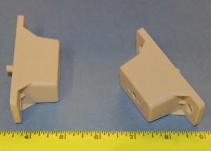 Full Extension Drawer Slide Spacer 1-1/4" - 5mm peg Almond, Pkg of 100