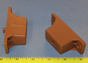 Full Extension Drawer Slide Spacer 1-1/4" - 5mm peg Tan, Pkg of 2