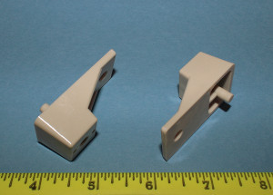 Slide Out Tray Spacer 3/4" - 5mm peg, Almond, Pkg of 4