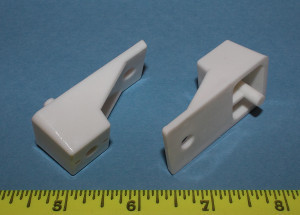 Slide Out Tray Spacer 3/4" - 5mm peg, White, Pkg of 50
