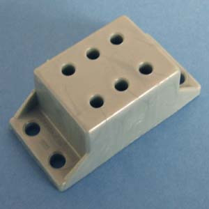 Under mount Drawer Slide Spacer 1-1/4", Silver, Pkg of 50