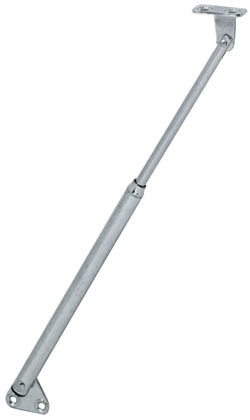 Firmatop Lid Stay, brass, chrome, 250mm