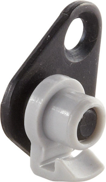 Lid Stay Duo, aluminum door bracket, black