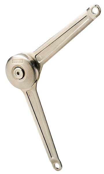 Lid Flap Stay Duo, version B, nickel plated