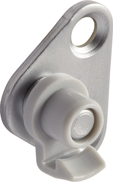 Lid Stay Duo, aluminum door bracket, silver