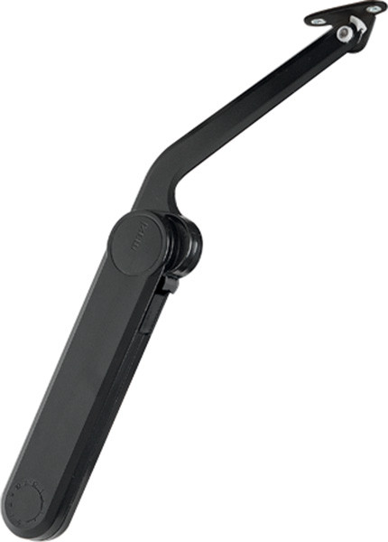 Maxi lid stay set, model B, black, 37mm edge distance, euro screws