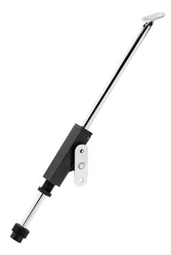Master Stop, steel, nickel plated, plastic, black, 330mm