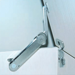 Chest Stay Maxi, heavy duty, "H", 75 degree, zinc, nickel plated