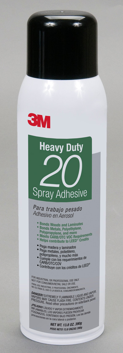 3M Heavy Duty 20 Spray Adhesive, 20 fl. Oz.
