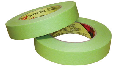 Green masking tape, Similar To # 3M233 1 Green 1" X 55M