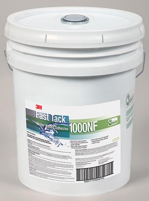 3M Fast Tack Water Based Adhesive 1000NF, Neutral 5 Gallons