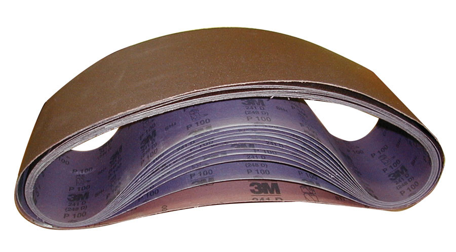 Three-M-ite Abrasive Belt, Maroon 100 6" X 48"