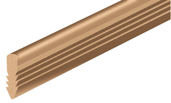 Support Track, press-fit, plastic, brown, 50 meters