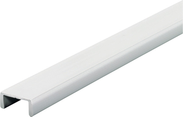 Guide Track, double door, plastic, white, 25mm, 2.5 meters