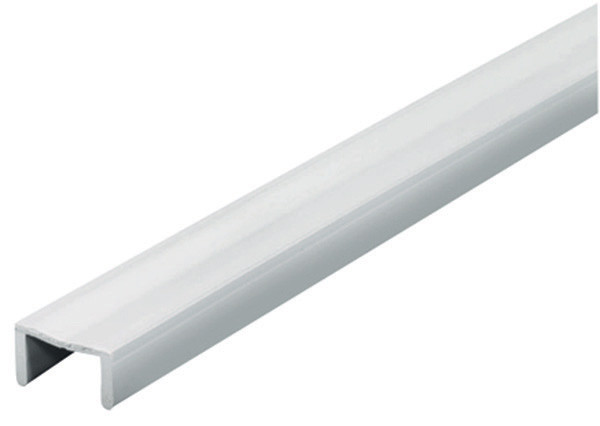 Guide Track, double door, plastic, white, 22mm, 2.5 meters