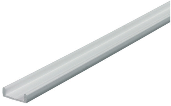 Support Track, double door, plastic, white, 22mm, 2.5 meters