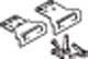 Adapter Set for EKU Combino L 40 Soft Closing Mechanism, steel, galvanized