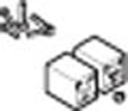 Adapter Set for EKU Combino U 50 Soft Closing Mechanism, plastic, gray