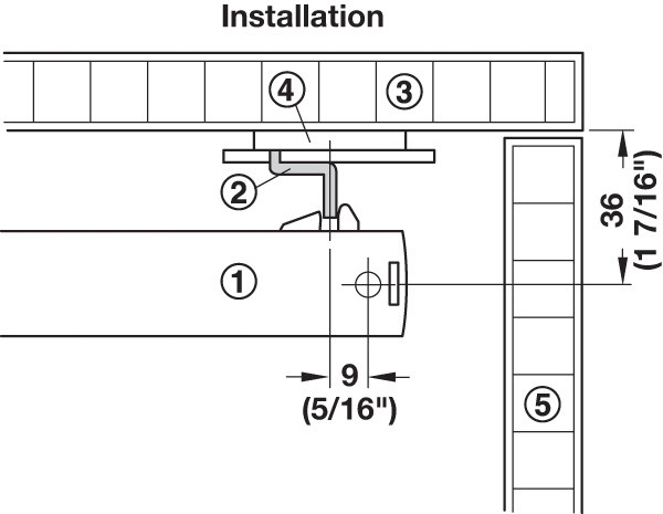 Follower Bracket for EKU Regal B, steel, galvanized
