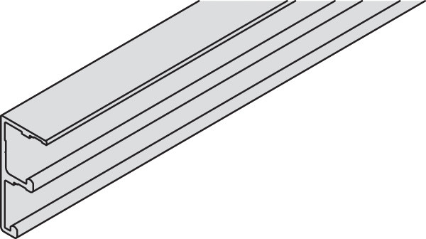 Double Running Track, EKU Combino 20/35, Aluminum, 2.5 meters
