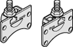 Carrier Base with M8 bolt, zinc nickel-plated, right hand