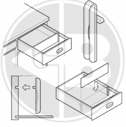 1 Divider Clip White 1/4" 4206 1945Choose Color 1945bk 1945cl 1945wh 4206bk